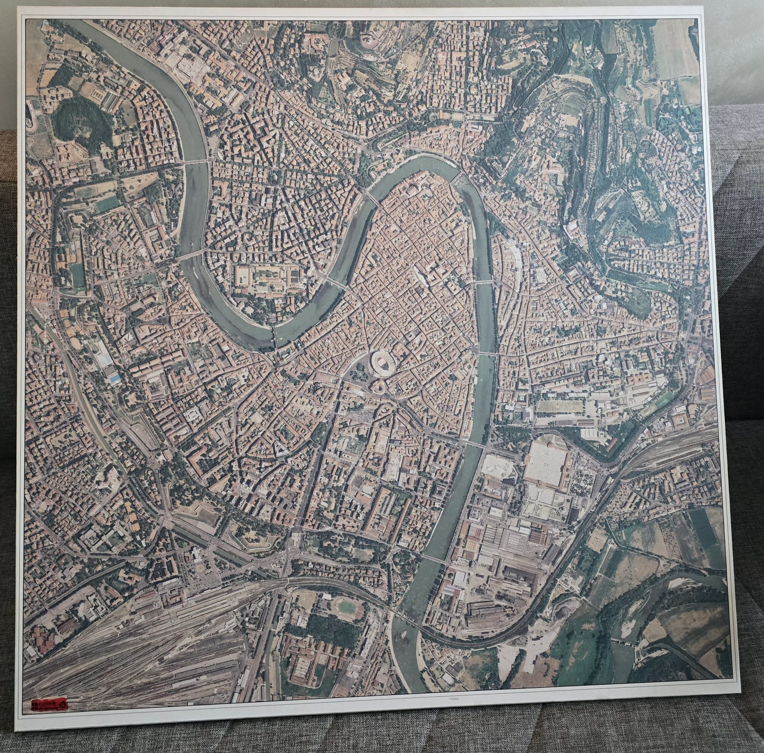 Foto aerea di Verona recuperata durante lo sgombero