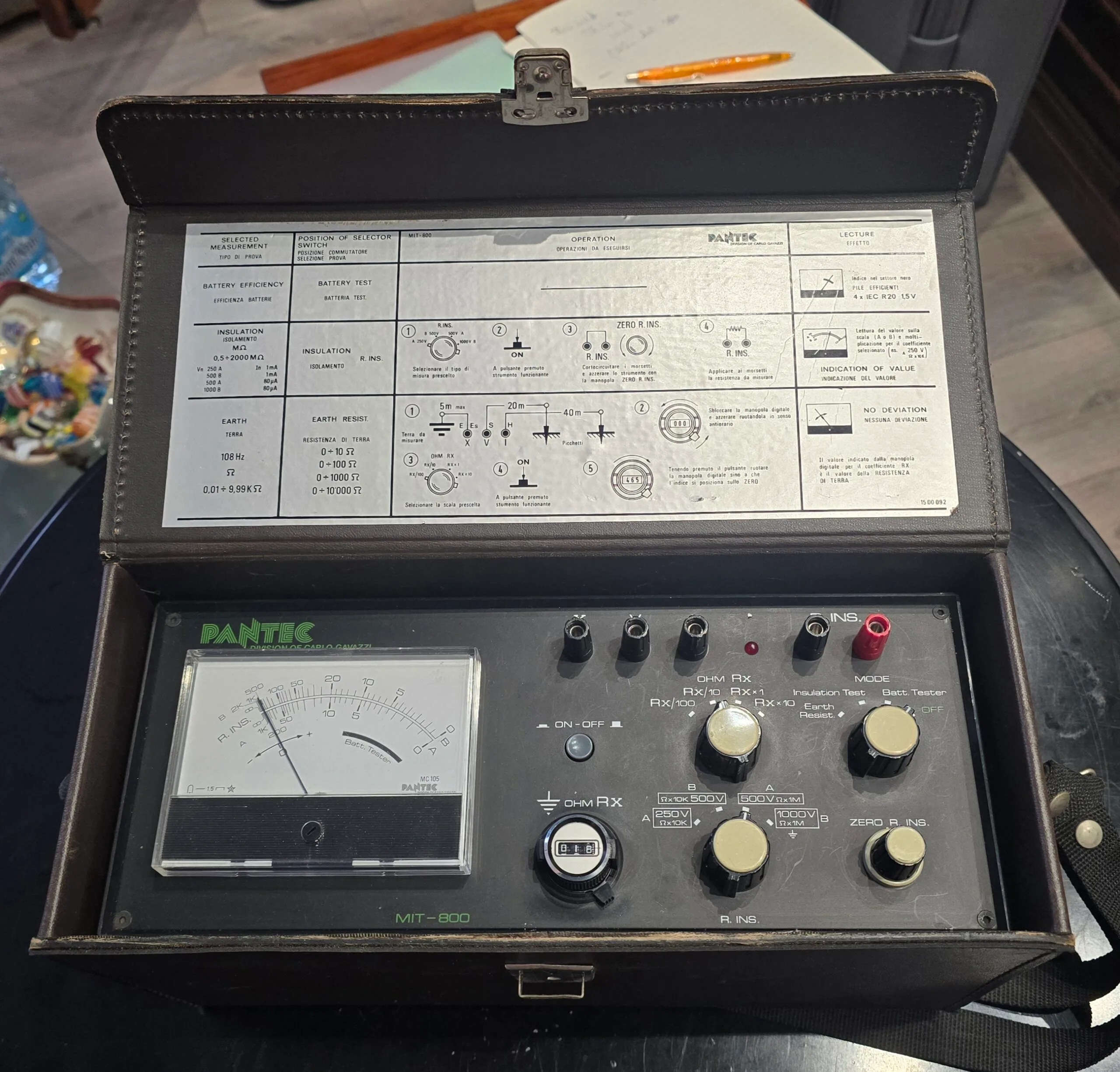 Misuratore di isolamento elettrico Pantec MIT-800