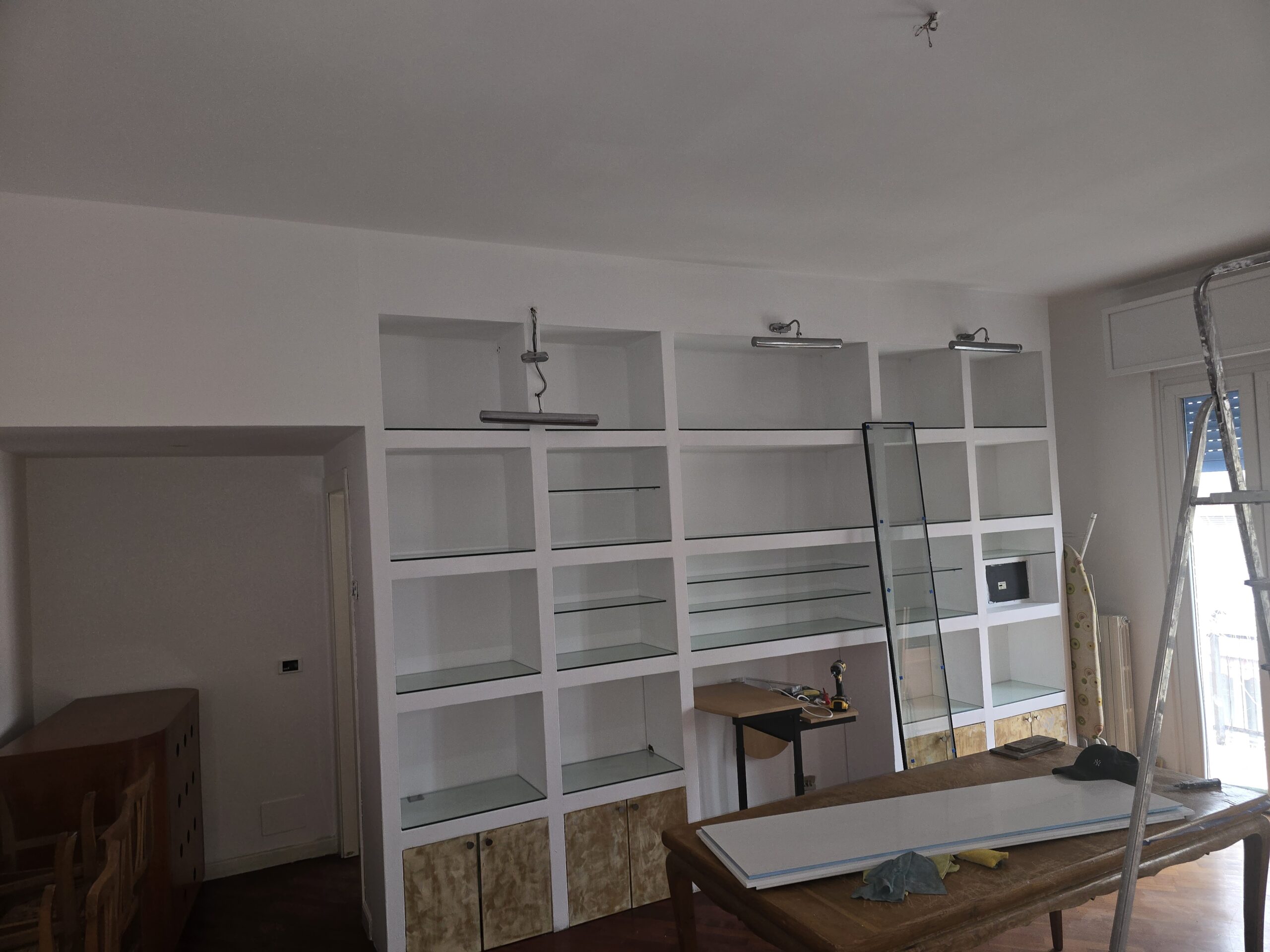 Soggiorno imbiancato e pulito a Golosine Verona